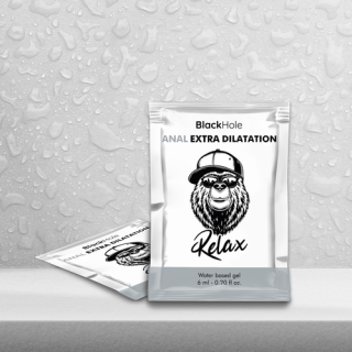 BLACK HOLE - WATER BASED GEL EXTRA DILATATION 6 ML SINGLE DOSE