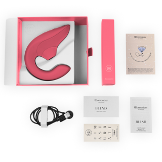 WOMANIZER - BLEND RABBIT VIBRATOR STIMULATOR VIBRANT ROSE