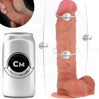 COCK MILLER – hiperrealistinis lankstus dirbtinis penis (17,8 cm)